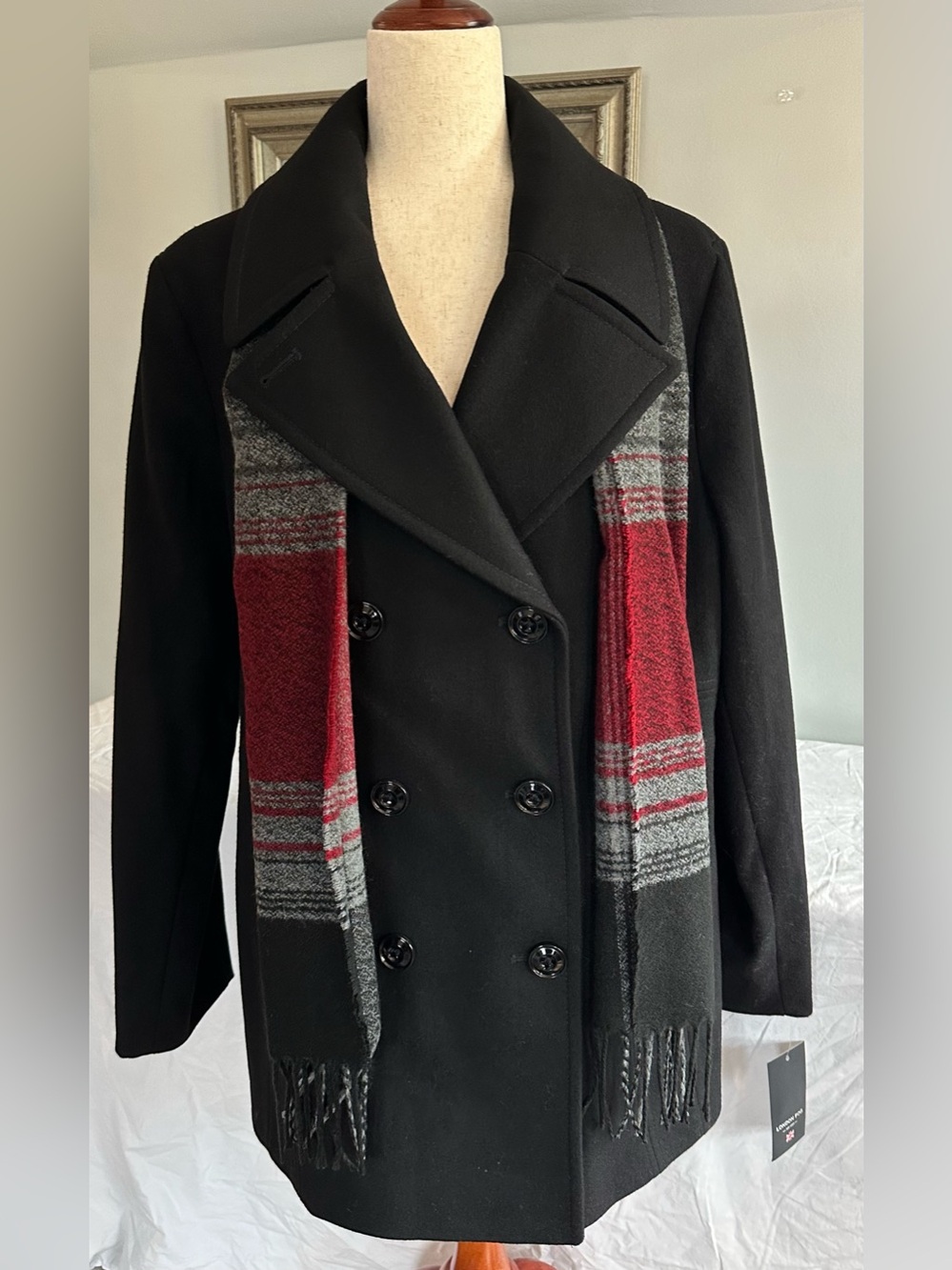TOWER by London Fog Scarf & Wool-Blend
Peacoat